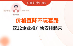 雙12年終大促，價(jià)格直降不玩套路！抗疫三年終結(jié)束，企業(yè)推廣快安排起來(lái)~